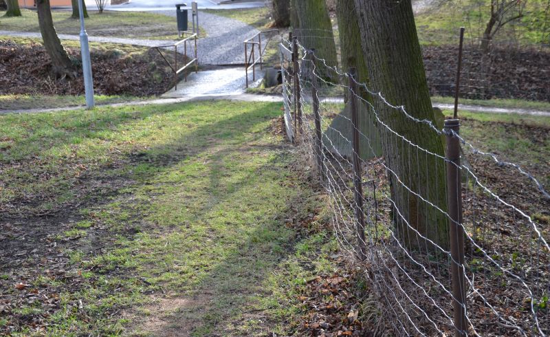 Chicken Wire Fence in Use