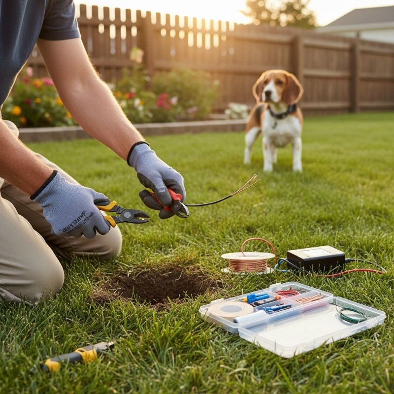 Chicken Wire Fence Installation